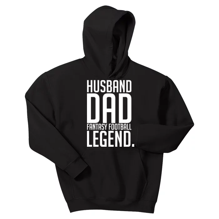 Husband Dad Fantasy Football Legend Kids Hoodie