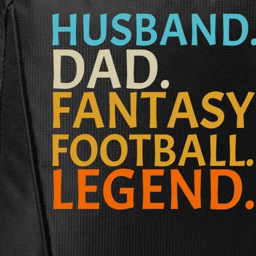 Husband Dad Fantasy Football Legend1 City Backpack