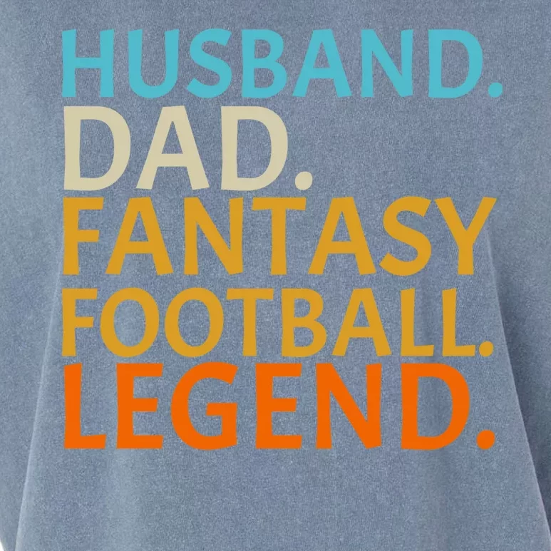 Husband Dad Fantasy Football Legend1 Garment-Dyed Women's Muscle Tee