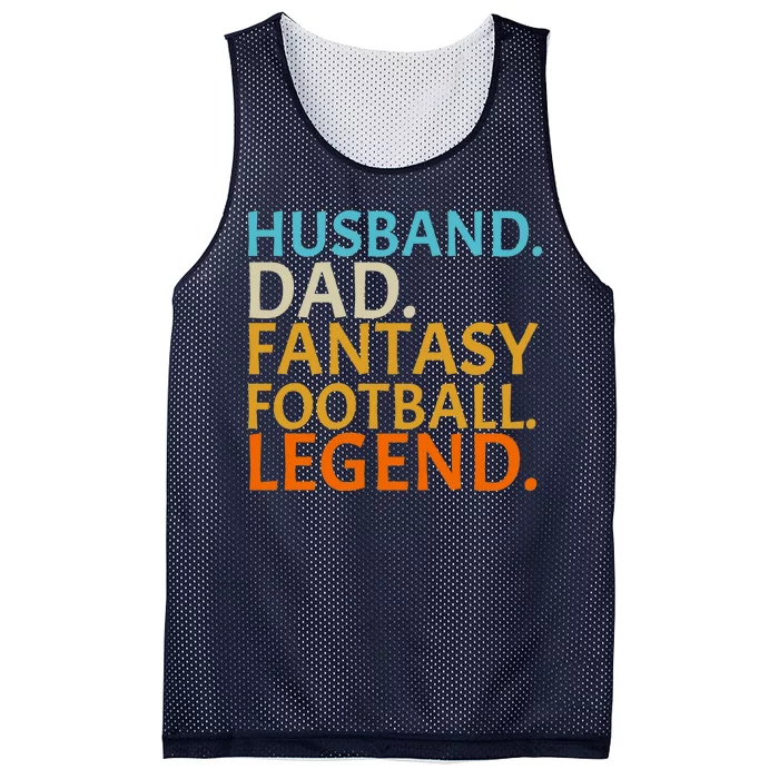 Husband Dad Fantasy Football Legend1 Mesh Reversible Basketball Jersey Tank