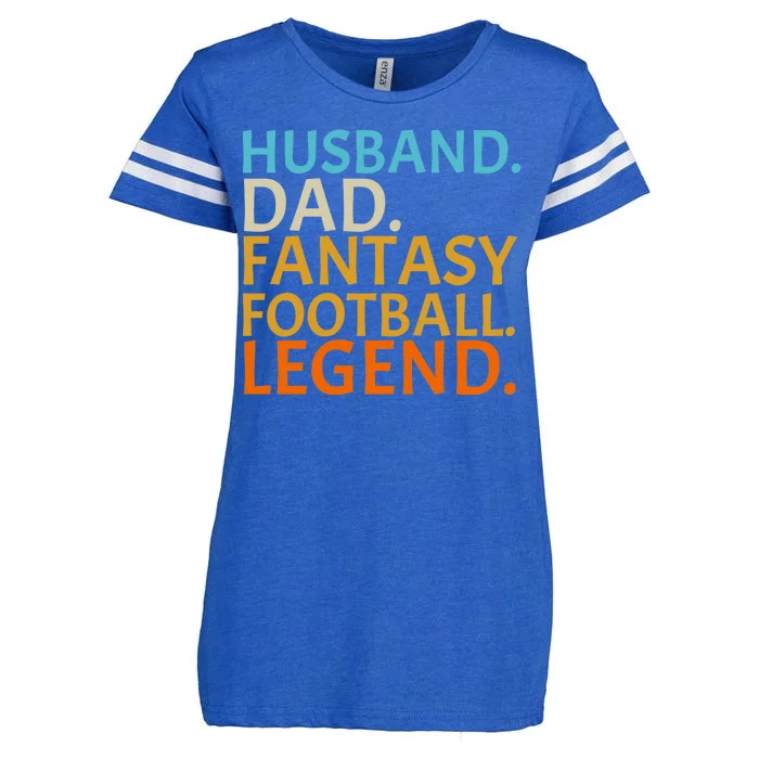 Husband Dad Fantasy Football Legend1 Enza Ladies Jersey Football T-Shirt