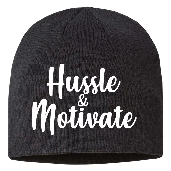 Hussle & Motivate 8 1/2in Sustainable Knit Beanie