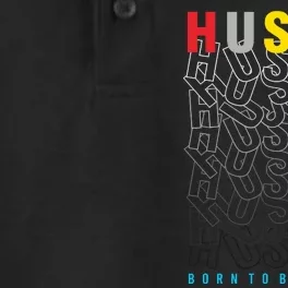 Hustle Born To Be Strong Dry Zone Grid Performance Polo