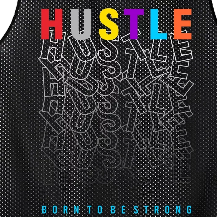 Hustle Born To Be Strong Mesh Reversible Basketball Jersey Tank