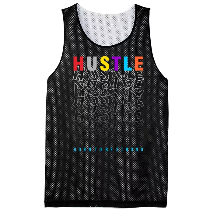 Hustle Born To Be Strong Mesh Reversible Basketball Jersey Tank