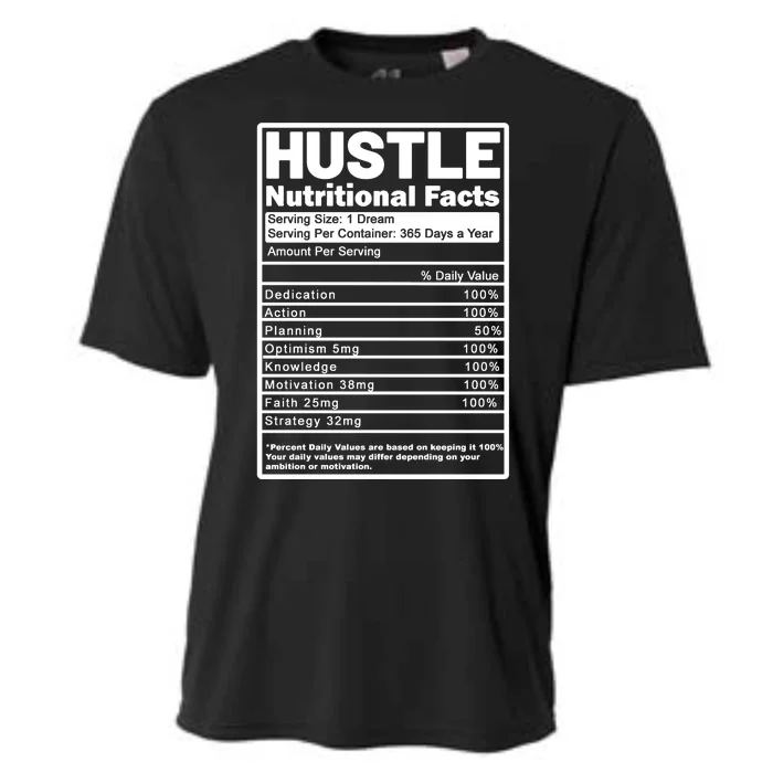 Hustle Nutrition Facts Values Cooling Performance Crew T-Shirt