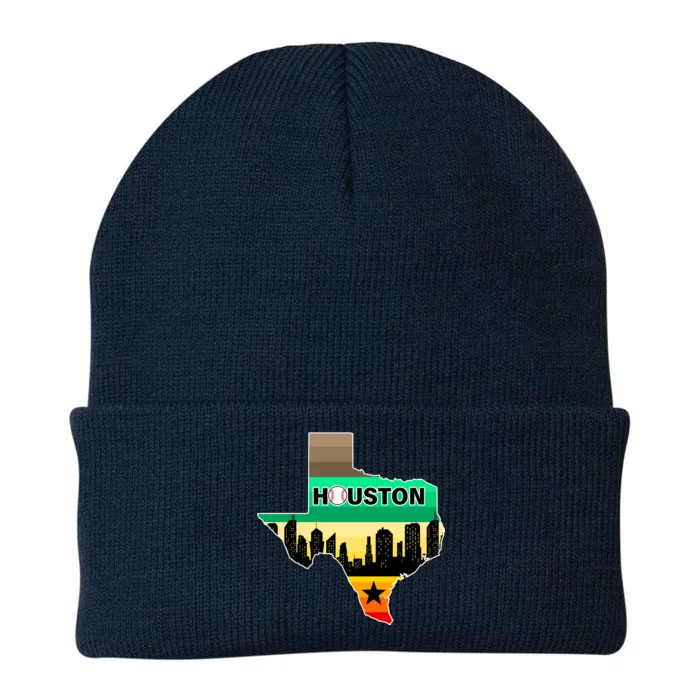 Huston Texas Baseball City Logo Knit Cap Winter Beanie