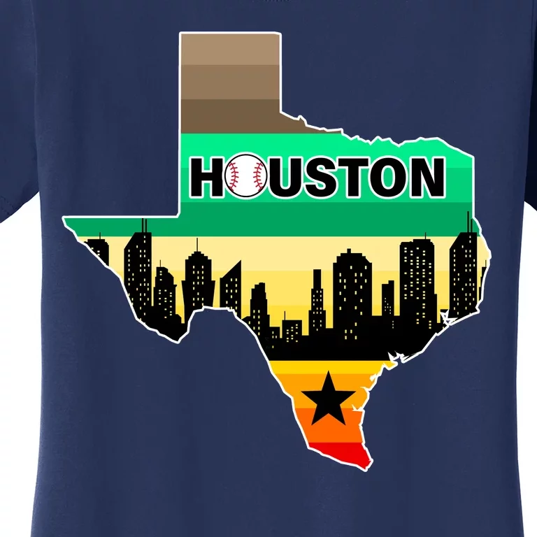 Huston Texas Baseball City Logo Women's T-Shirt