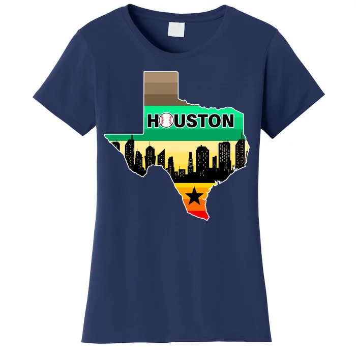 Huston Texas Baseball City Logo Women's T-Shirt