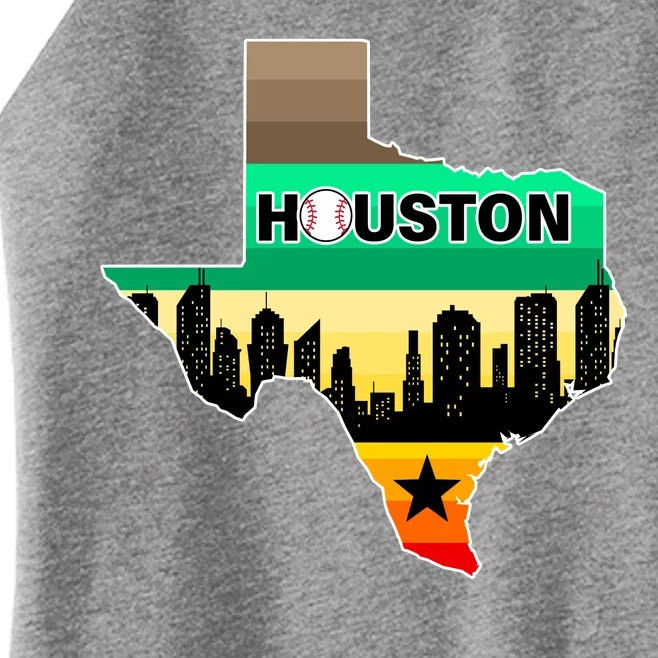 Huston Texas Baseball City Logo Women’s Perfect Tri Rocker Tank