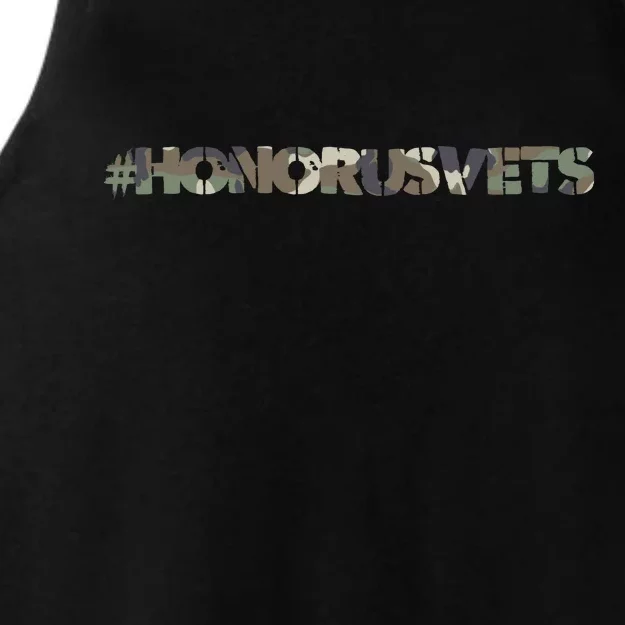 Honor Us Vets #HonorUsVets Ladies Tri-Blend Wicking Tank