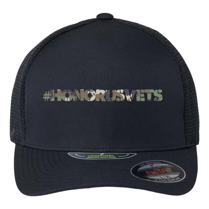 Honor Us Vets #HonorUsVets Flexfit Unipanel Trucker Cap