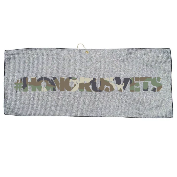 Honor Us Vets #HonorUsVets Large Microfiber Waffle Golf Towel