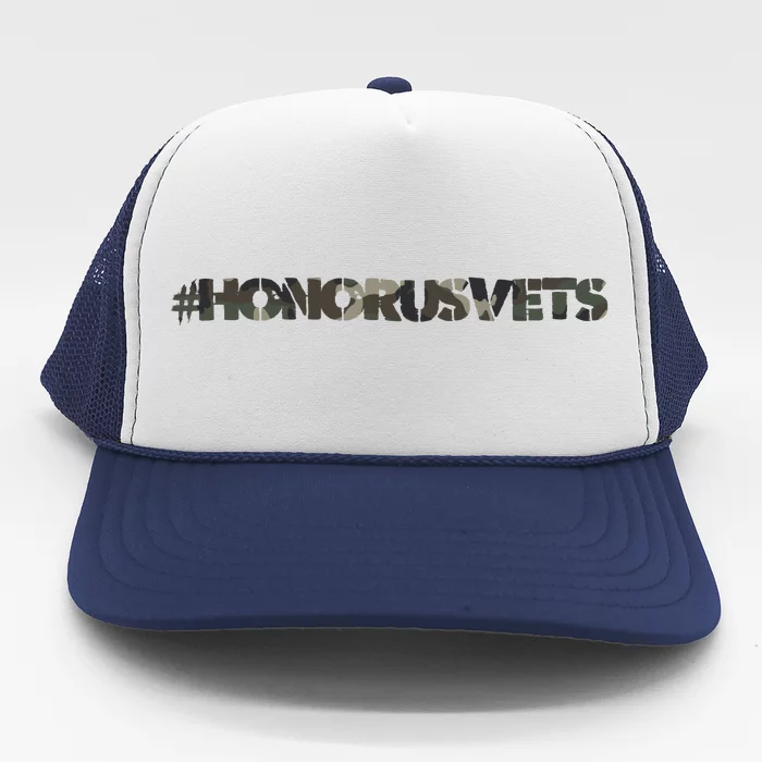 Honor Us Vets #HonorUsVets Trucker Hat