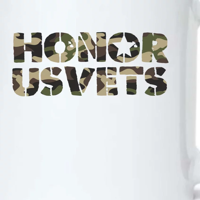 Honor Us Vets Black Color Changing Mug