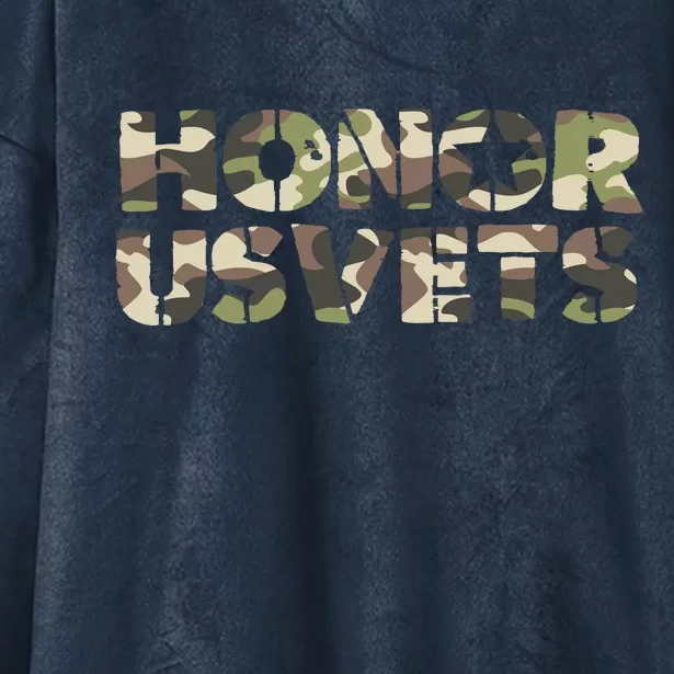 Honor Us Vets Hooded Wearable Blanket