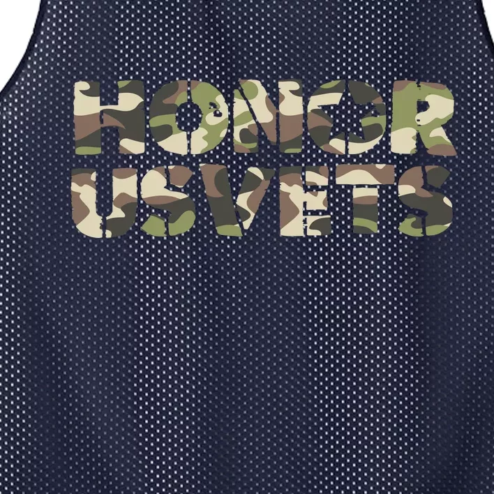 Honor Us Vets Mesh Reversible Basketball Jersey Tank