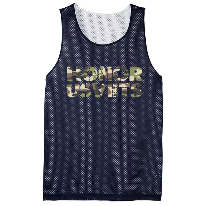 Honor Us Vets Mesh Reversible Basketball Jersey Tank