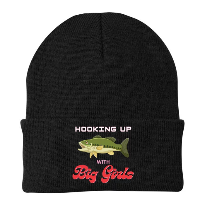 Hooking up with big  bass fishing funny Knit Cap Winter Beanie