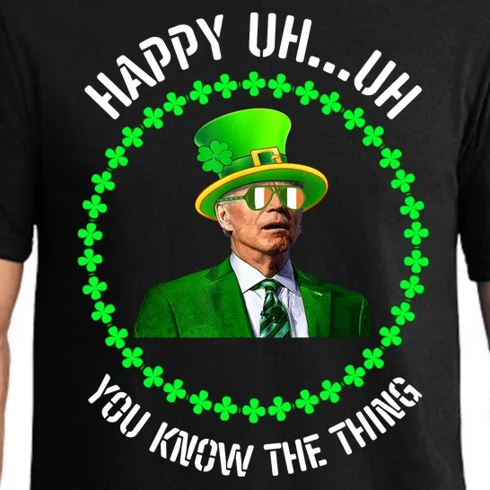 Happy Uh You Know The Thing Joe Biden St Patricks Day Pajama Set