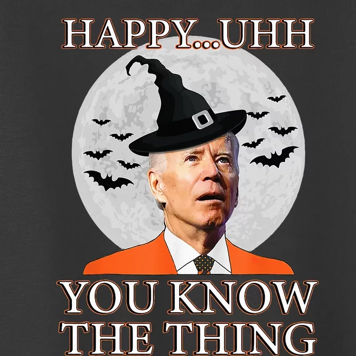 Happy Uhh You Know The Thing Funny Joe Biden Dazed Halloween Toddler T-Shirt