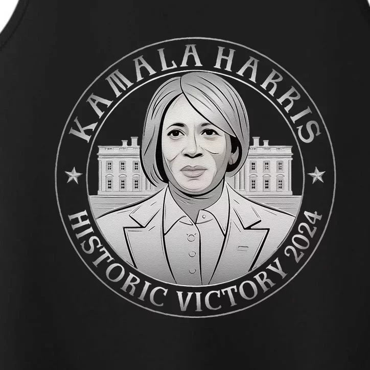 Historic Victory 2024 Kamala Harris Won Election Day Performance Tank