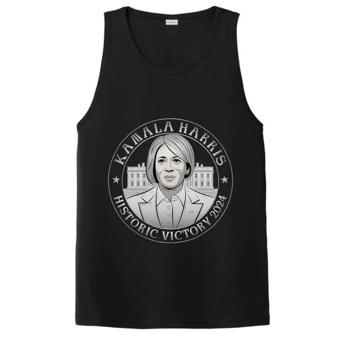 Historic Victory 2024 Kamala Harris Won Election Day Performance Tank