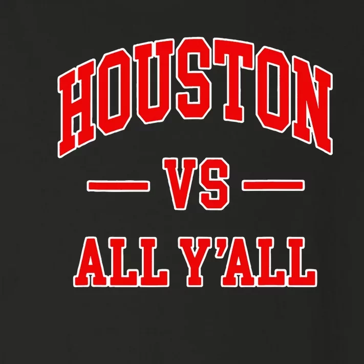 Houston Vs All YAll Throwback Design Classic Toddler Long Sleeve Shirt