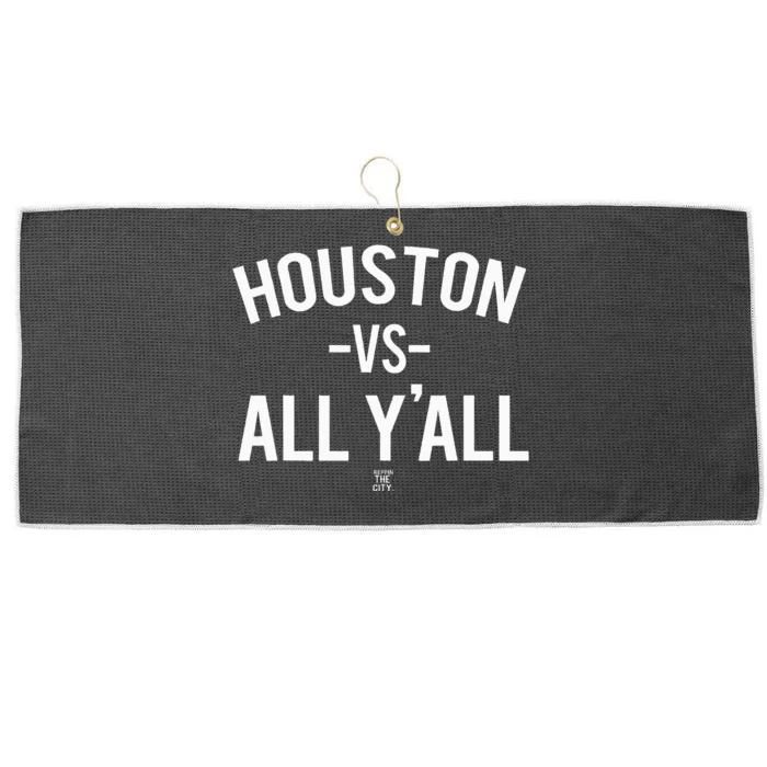 Houston Vs All Yall Large Microfiber Waffle Golf Towel