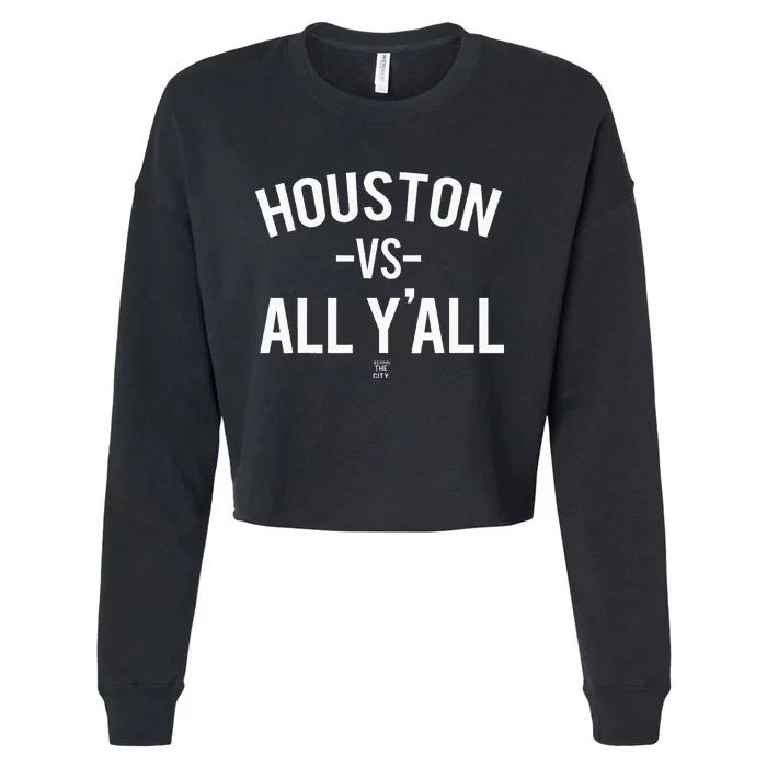 Houston Vs All Yall Cropped Pullover Crew