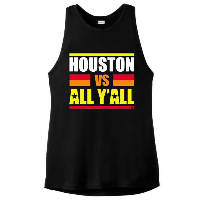 Houston Vs All Y'all Ladies Tri-Blend Wicking Tank