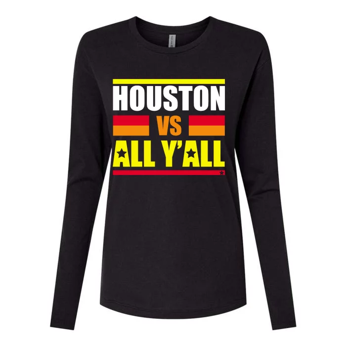 Houston Vs All Y'all Womens Cotton Relaxed Long Sleeve T-Shirt