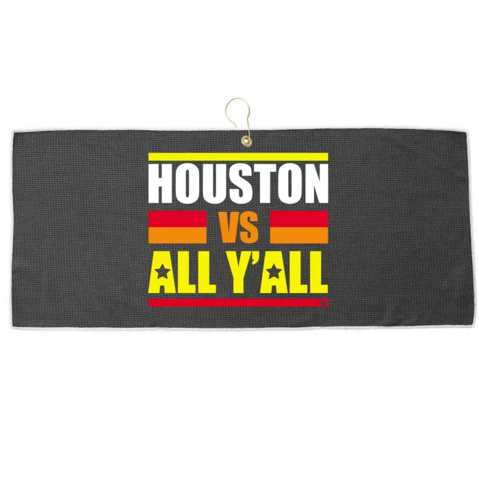 Houston Vs All Y'all Large Microfiber Waffle Golf Towel