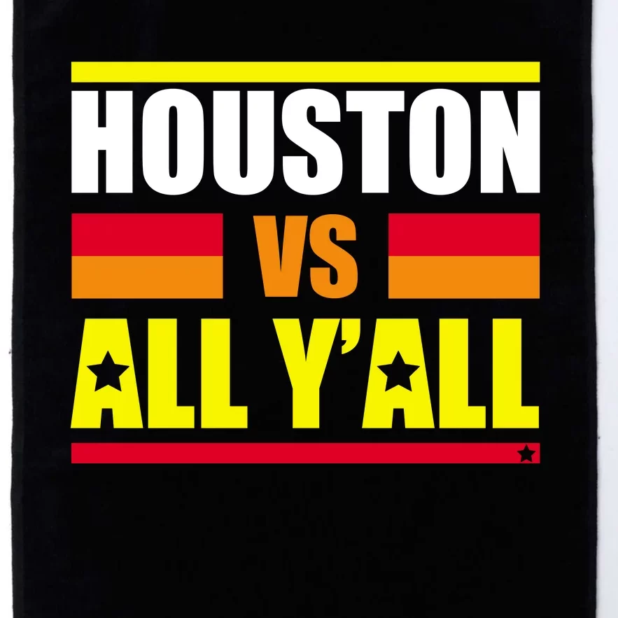 Houston Vs All Y'all Platinum Collection Golf Towel