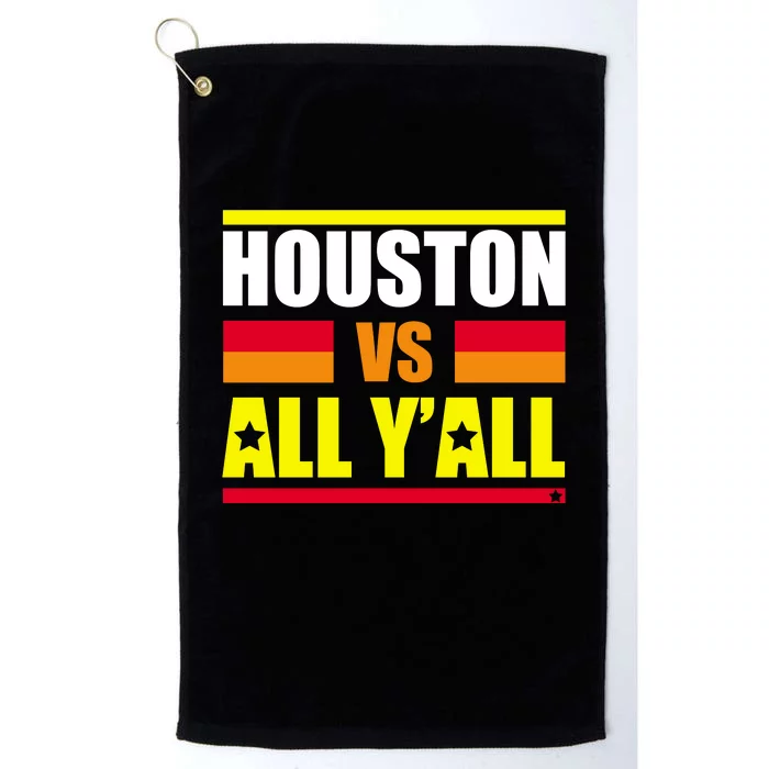 Houston Vs All Y'all Platinum Collection Golf Towel