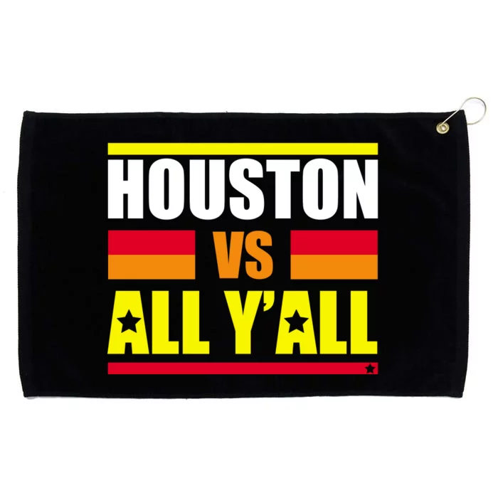 Houston Vs All Y'all Grommeted Golf Towel