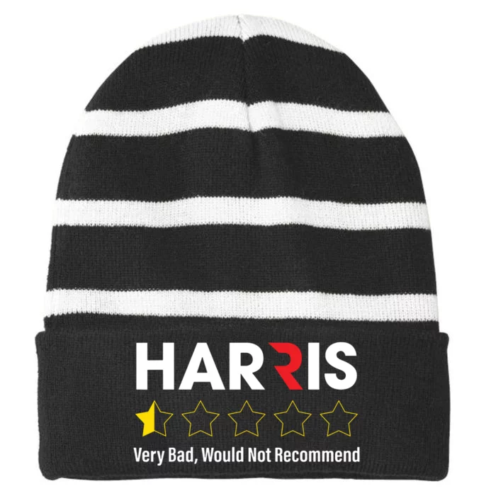 Harris Very Bad Would Not Recommend Striped Beanie with Solid Band