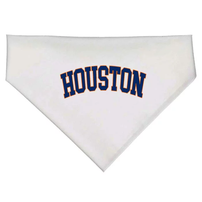 Houston Vintage Blue Orange USA-Made Doggie Bandana