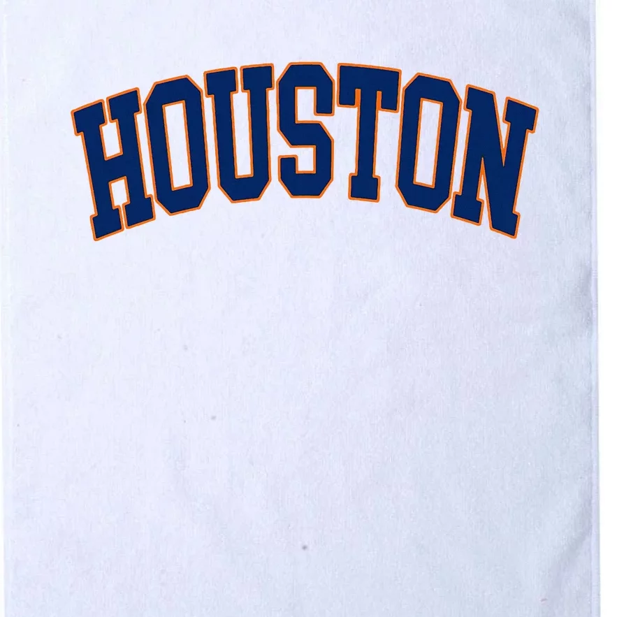 Houston Vintage Blue Orange Platinum Collection Golf Towel