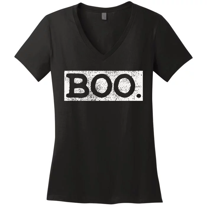 Halloween Vintage Boo Funny Gift Women's V-Neck T-Shirt