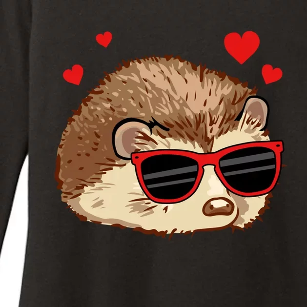 Hedgehog Valentines Couple Gift Womens CVC Long Sleeve Shirt