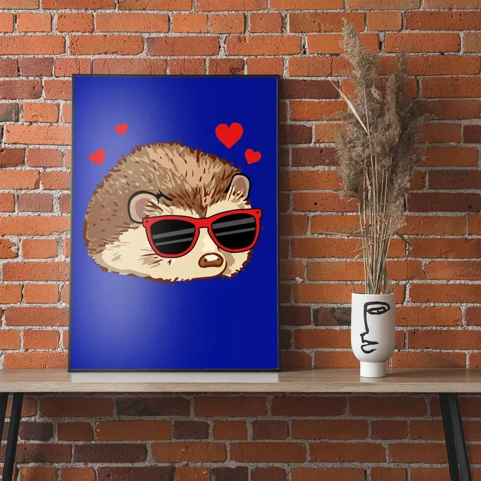 Hedgehog Valentines Couple Gift Poster