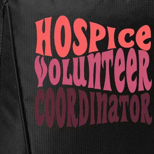 Hospice Volunr Coordinator City Backpack