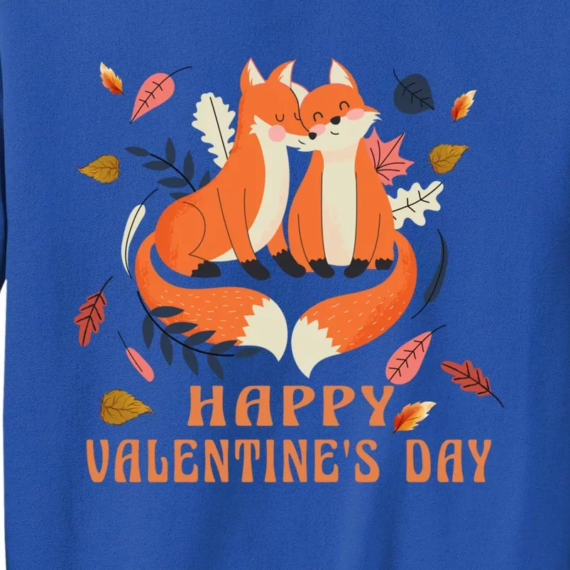 Happy Valentine's Day Love Fox Gift Sweatshirt