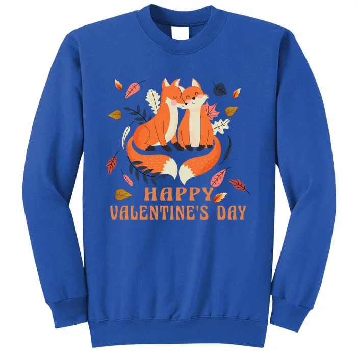 Happy Valentine's Day Love Fox Gift Sweatshirt