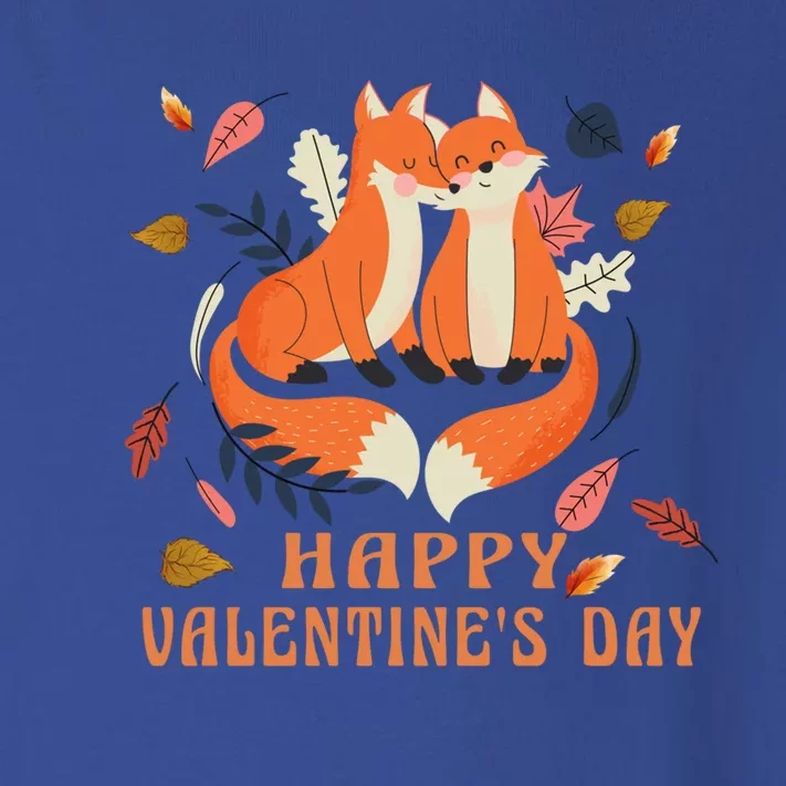 Happy Valentine's Day Love Fox Gift Toddler Long Sleeve Shirt