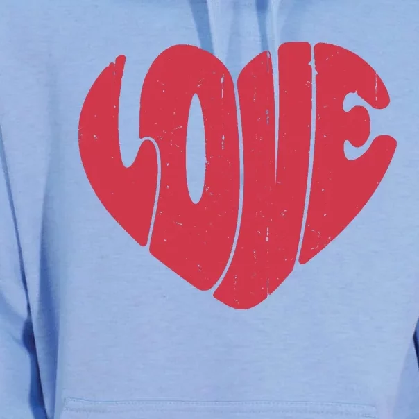 Happy Valentine's Day Love Hearts Retro Wo Unisex Surf Hoodie