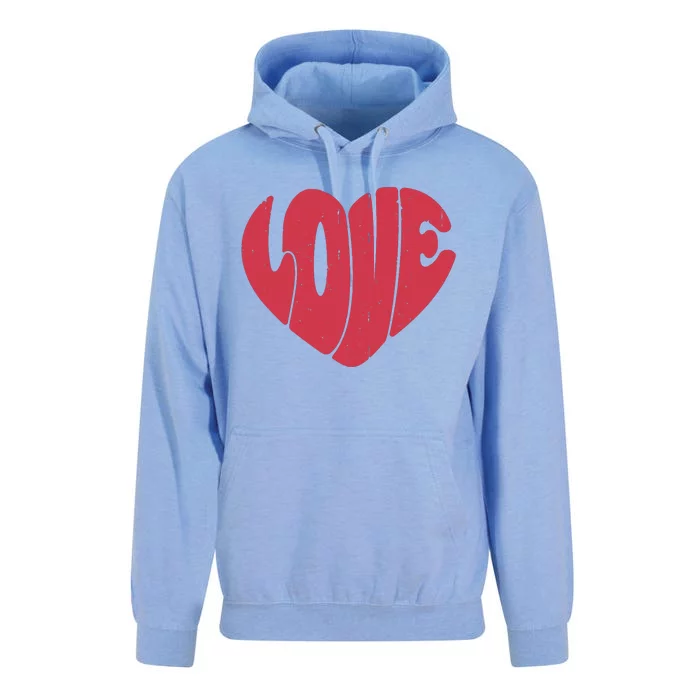 Happy Valentine's Day Love Hearts Retro Wo Unisex Surf Hoodie