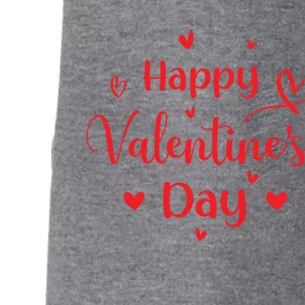 Happy Valentine's Day Love Heart Gift Doggie 3-End Fleece Hoodie