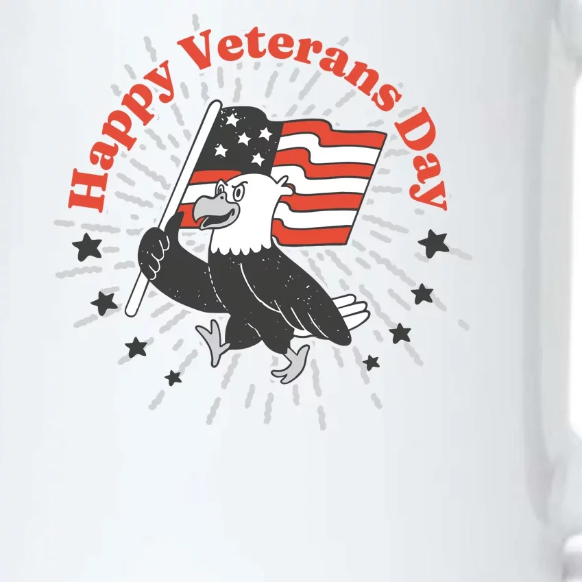 Happy Veterans Day Eagle Black Color Changing Mug